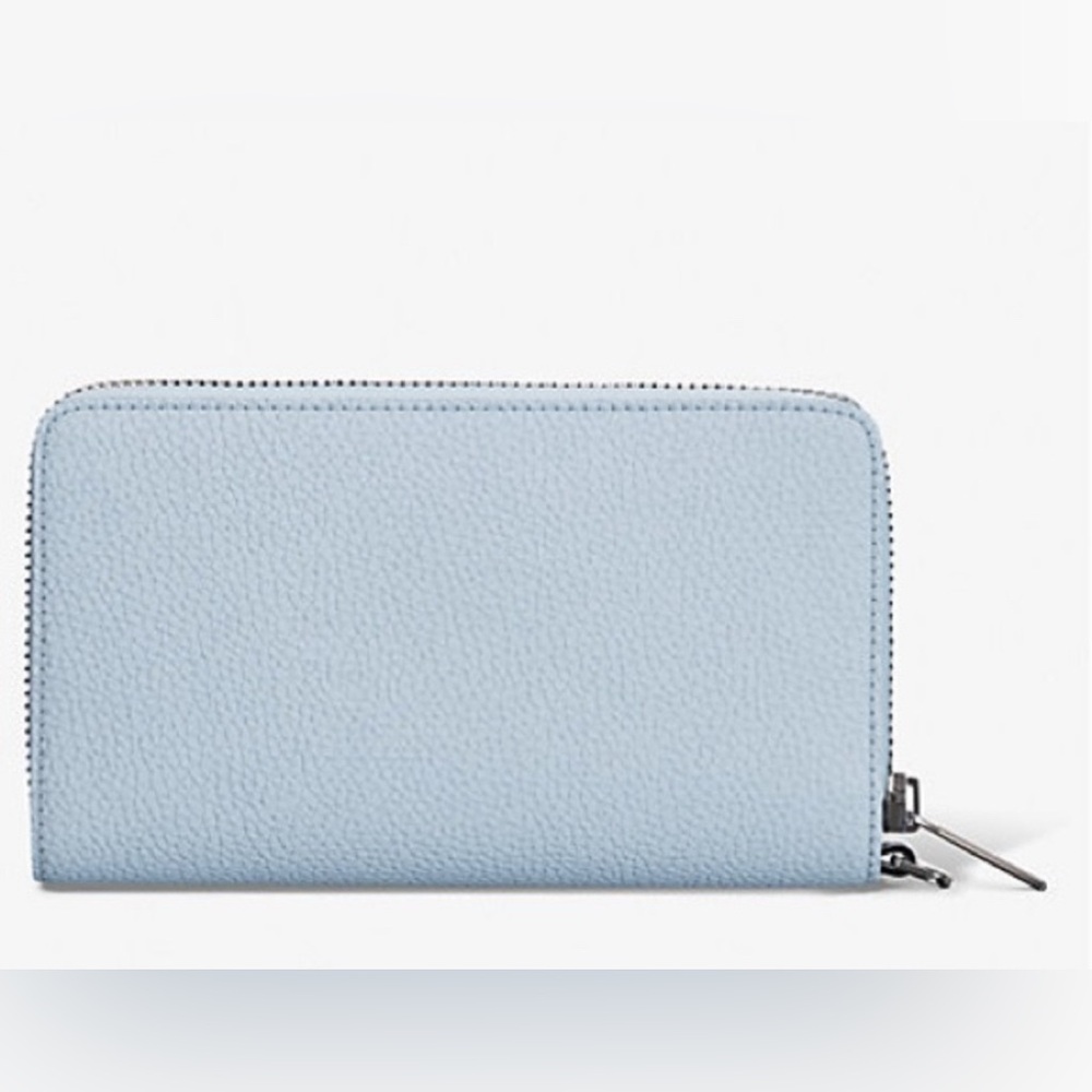 MICHAEL KORS - Jet Set Large Pebbled Leather Smartphone Wallet